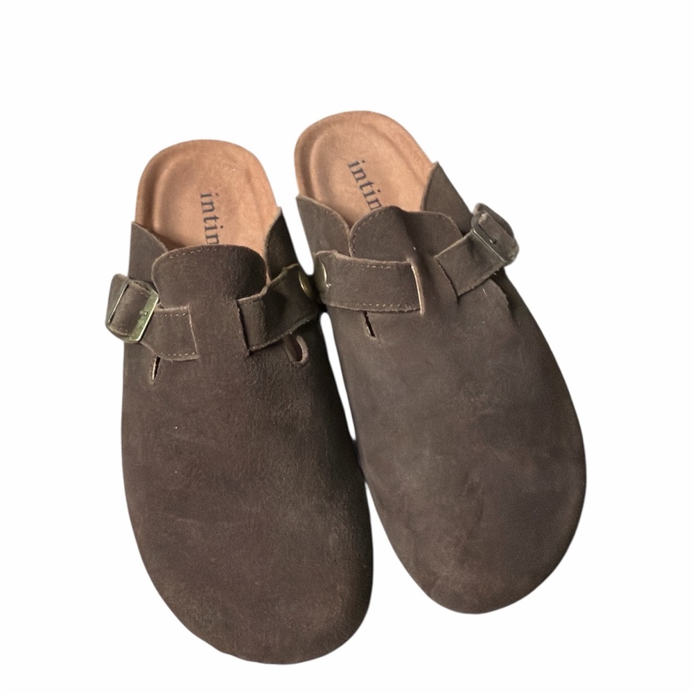 Intini Slip On Clogs Leather